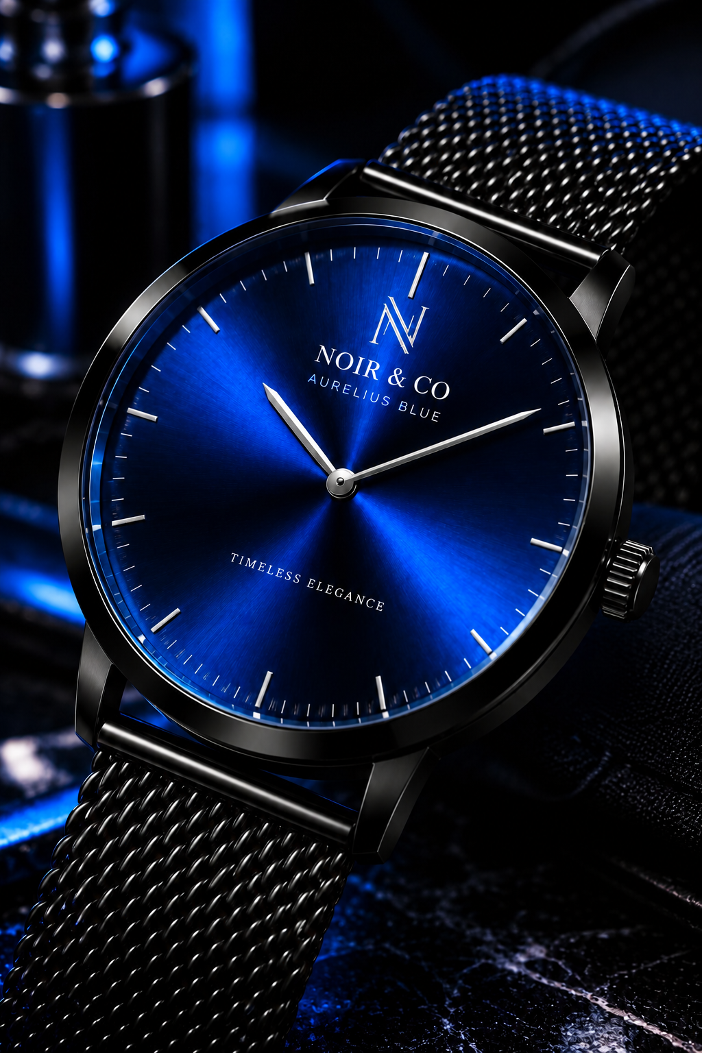 NOIR & CO. AURELIUS BLUE — Quiet luxury. Powerful presence.