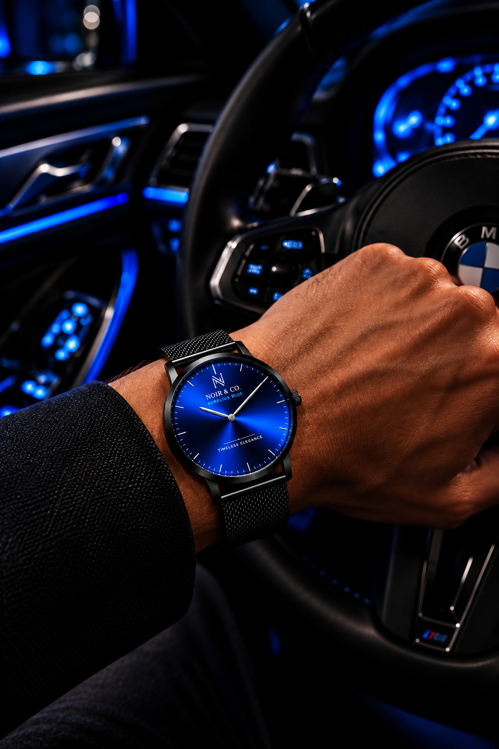 NOIR & CO. AURELIUS BLUE — Quiet luxury. Powerful presence.
